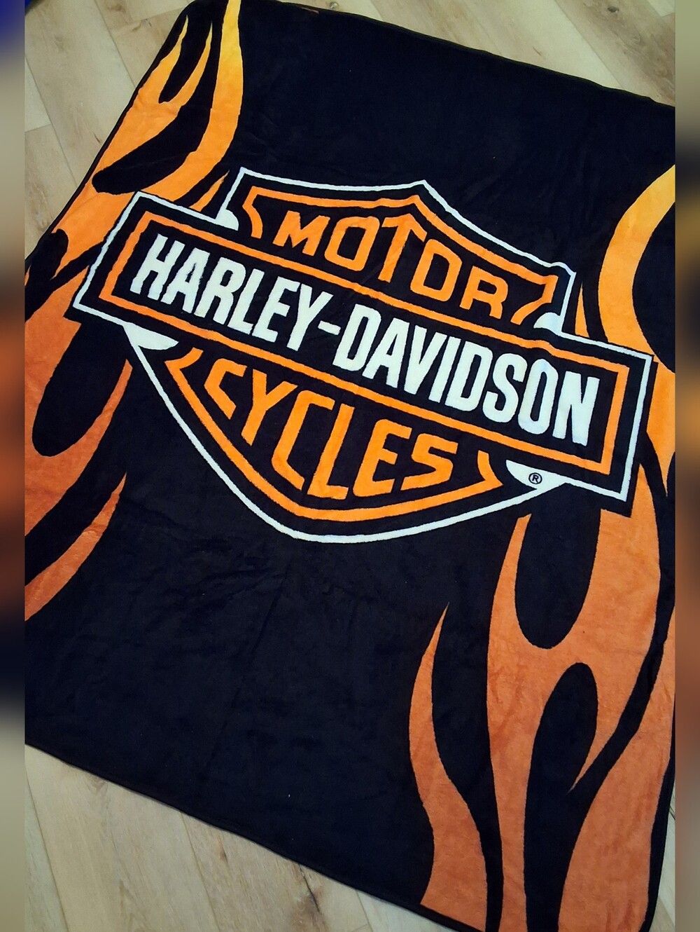 VTG NWT, Harley Davidson Fleece Blanket